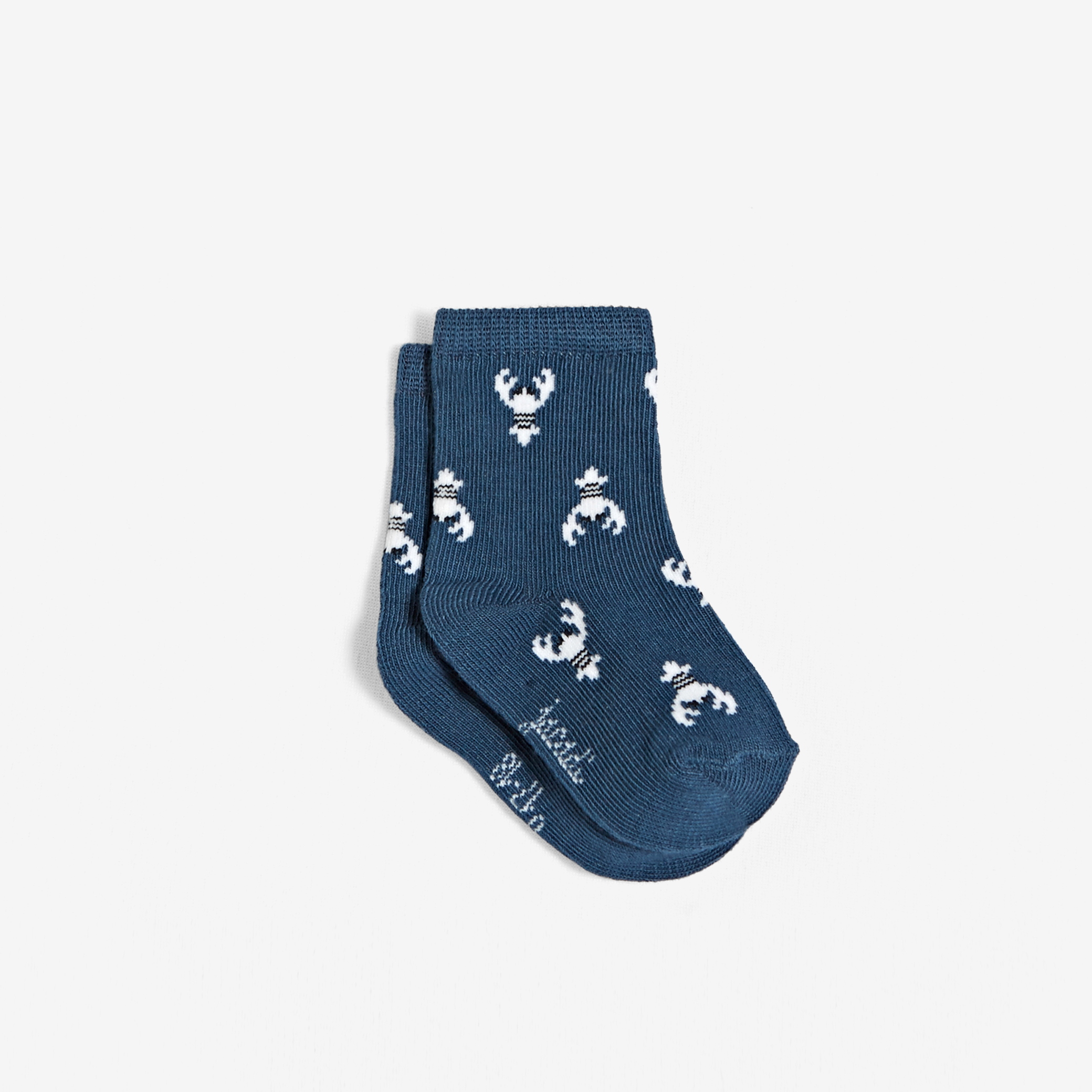 Chaussettes bébé garçon motif homard