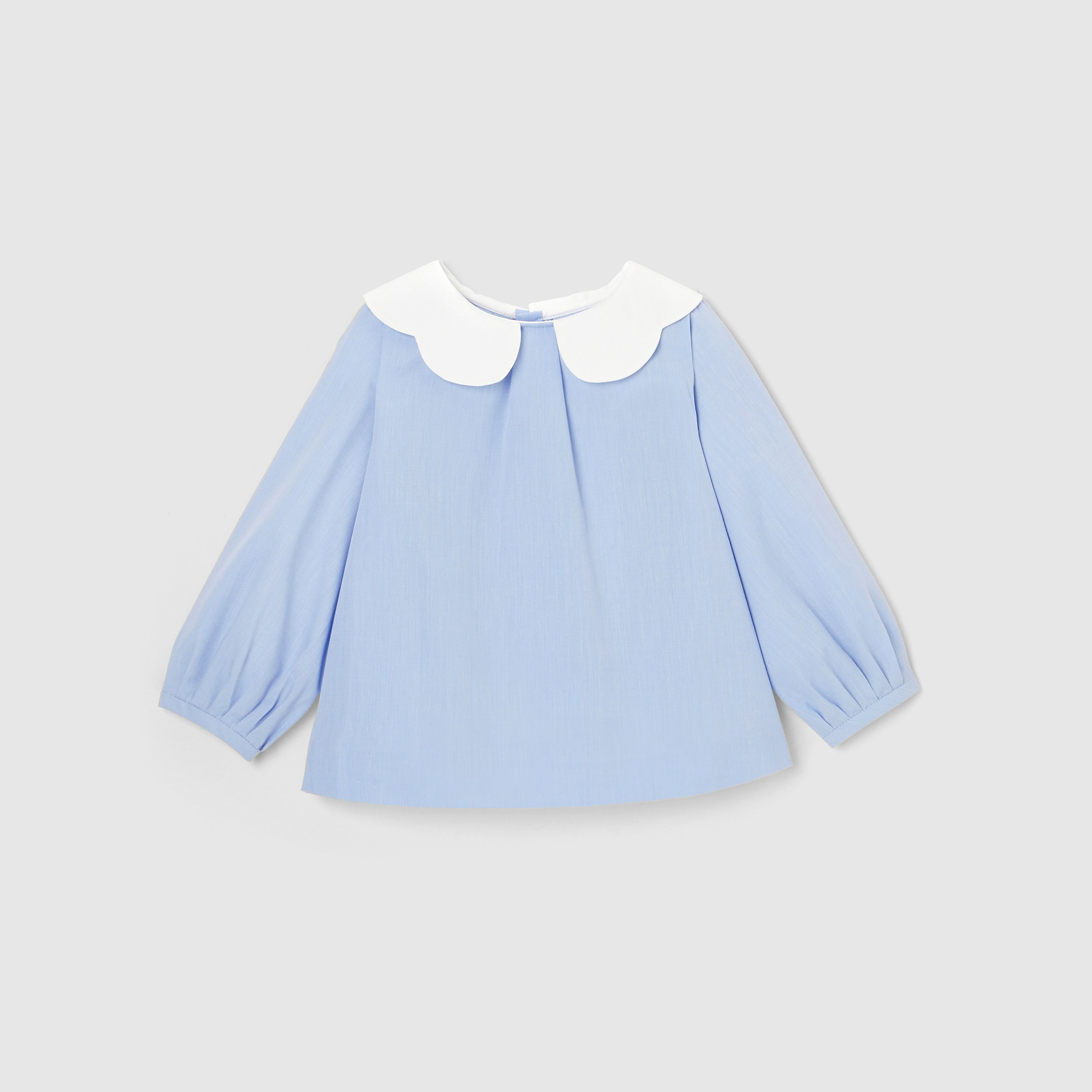 Blouse bébé fille en fil à fil de coton