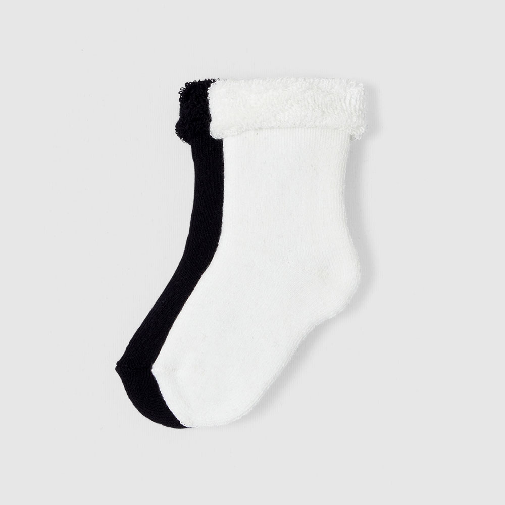 Duo de chaussettes bouclette bébé