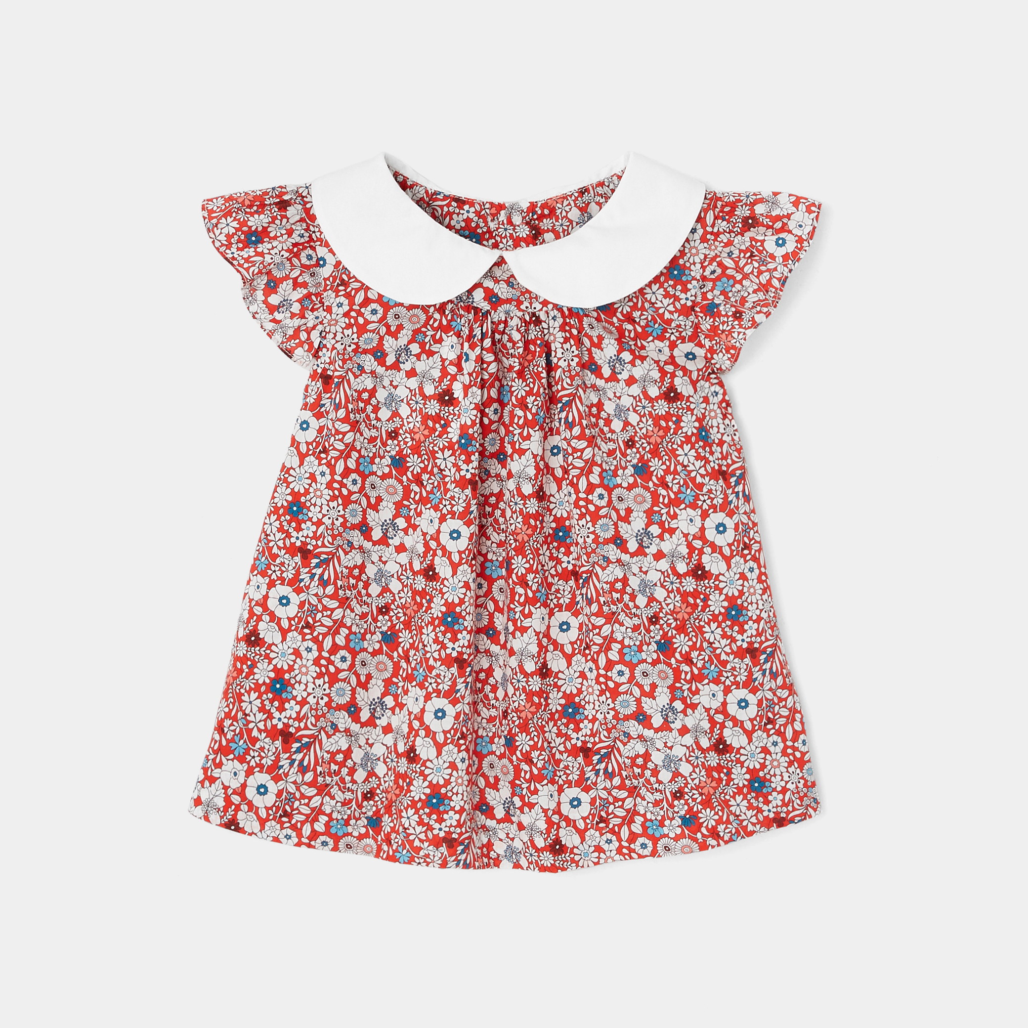 Blouse bébé fille en tissu Liberty