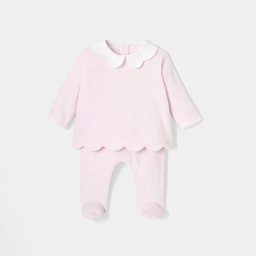 Ensemble bébé fille en velours