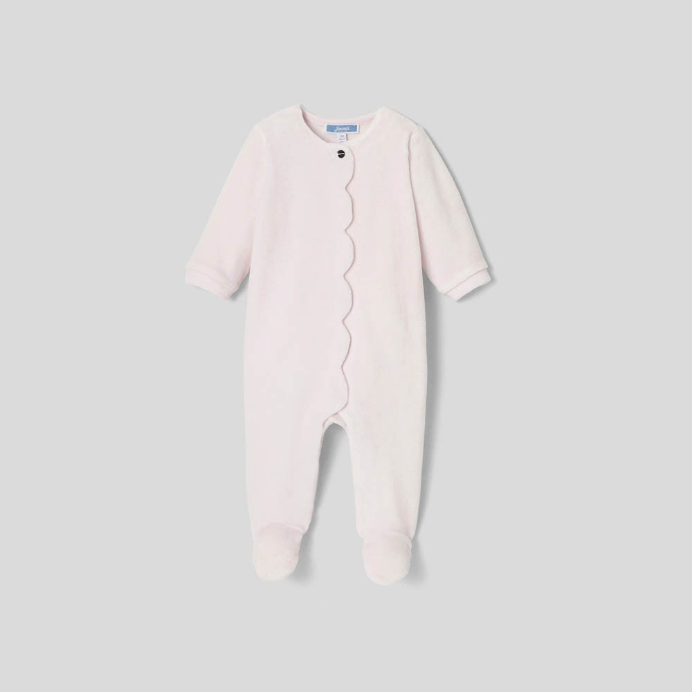 Pyjama bébé fille en velours bouclette