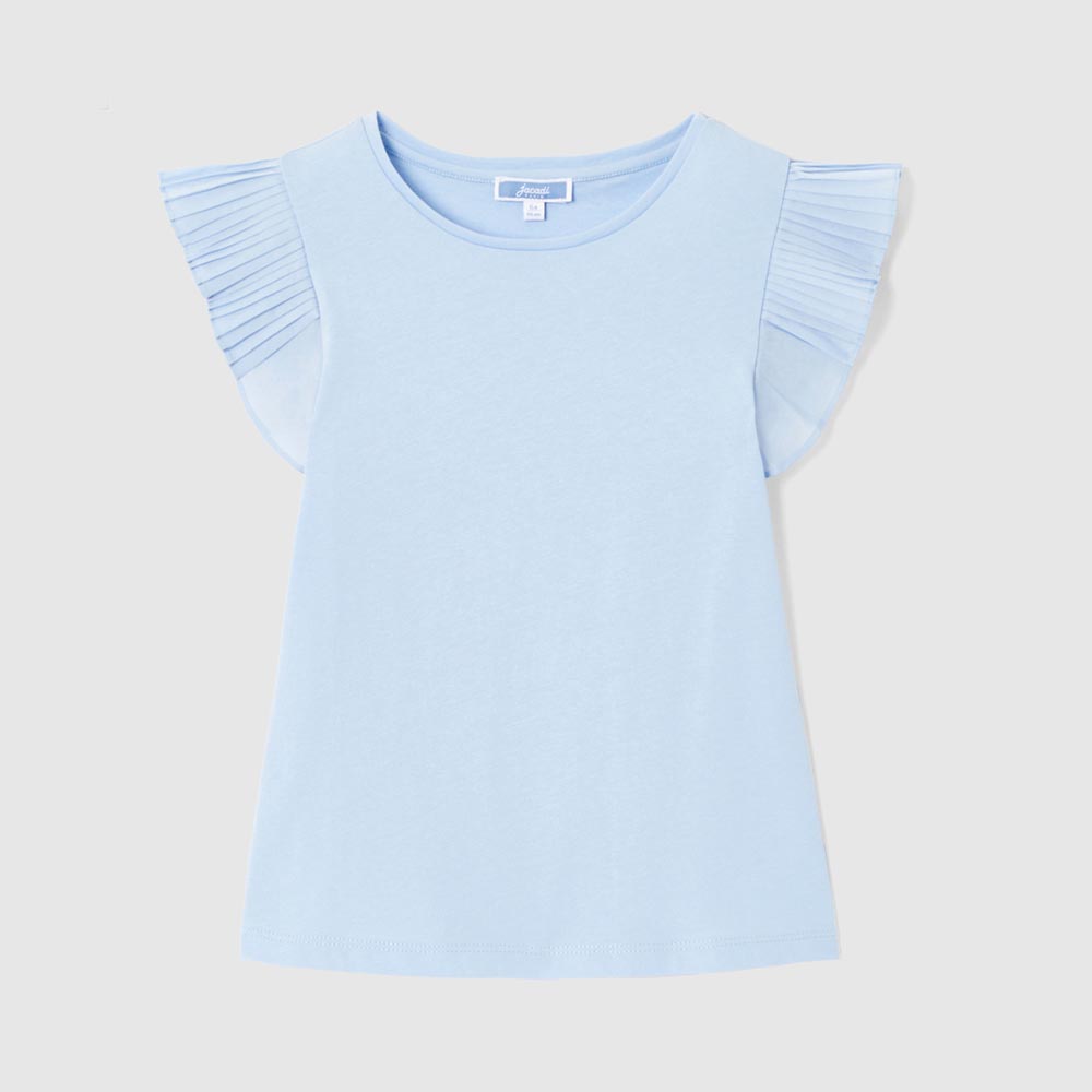 T-shirt enfant fille manches volantées