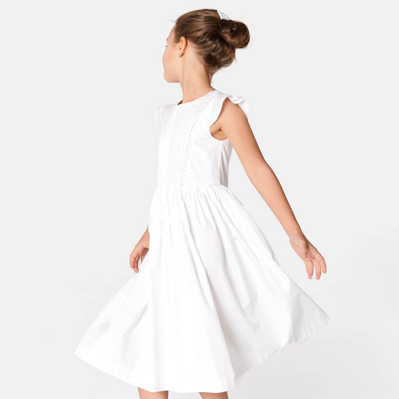 Robe longue cérémonie enfant fille