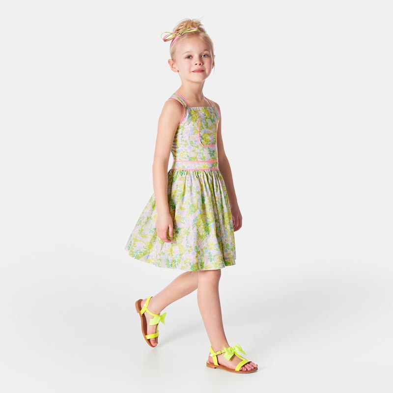 Robe enfant fille en tissu Liberty