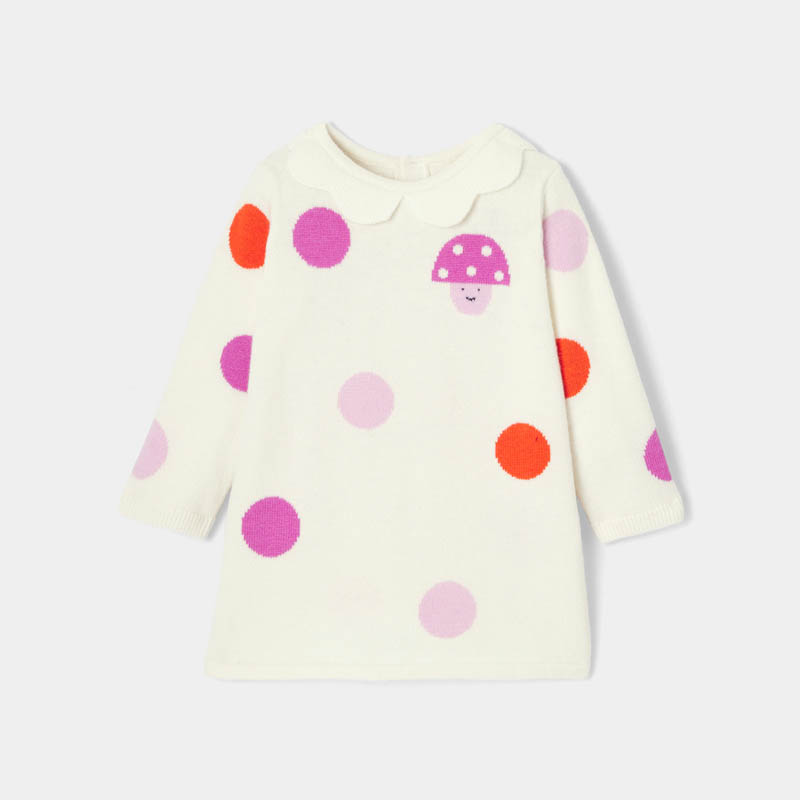 Robe bébé fille en tricot