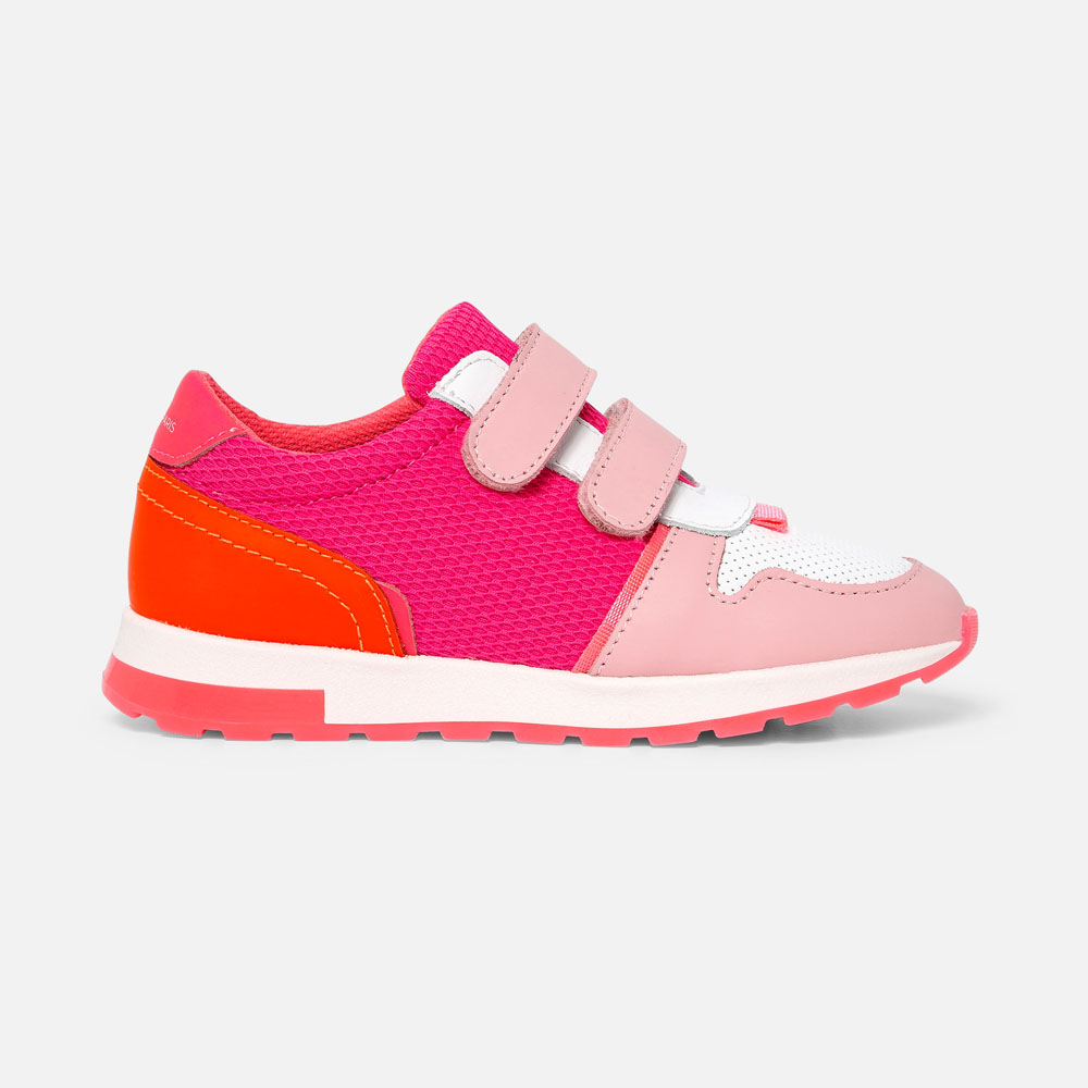 Baskets running enfant fille – rose/multico