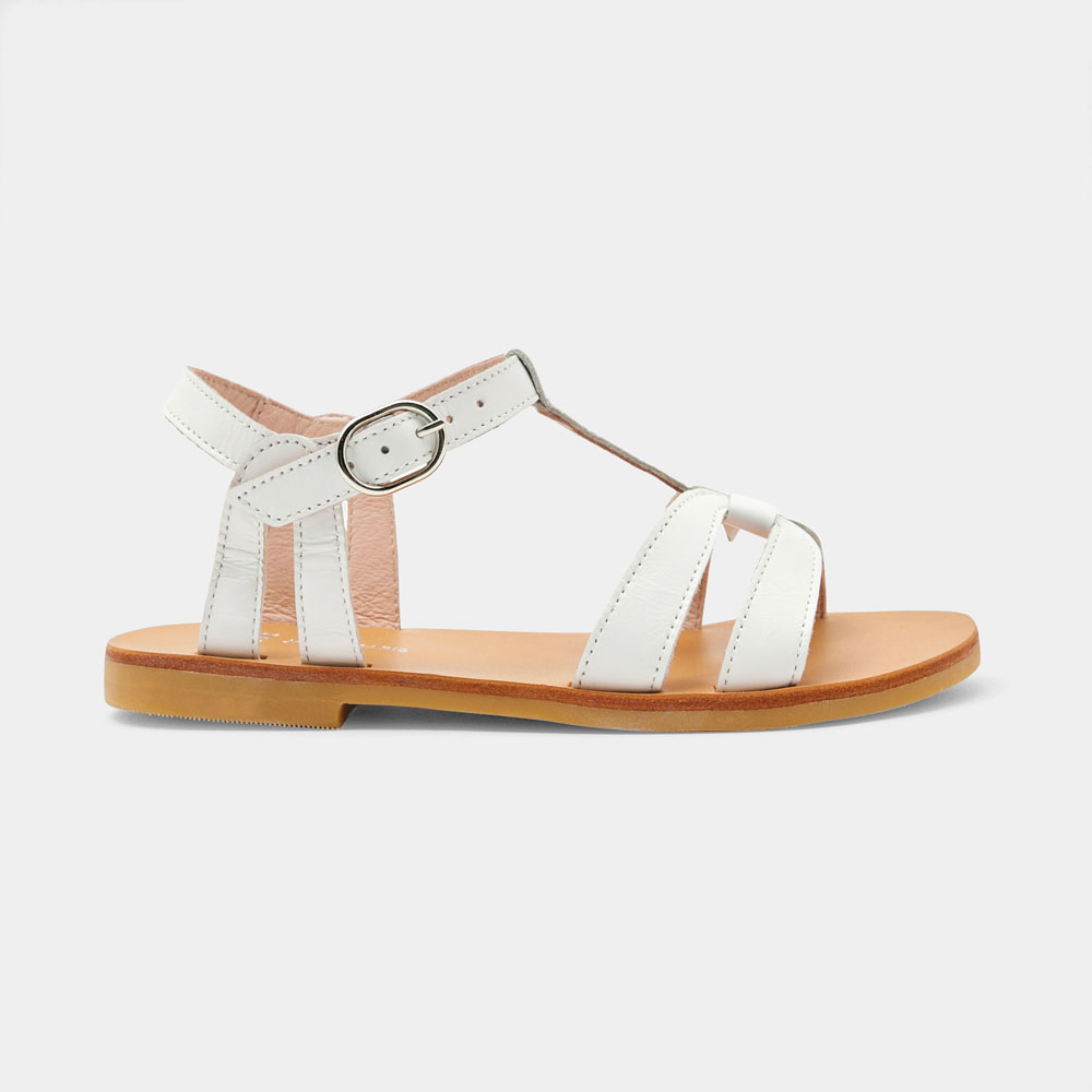 Sandales enfant fille en cuir