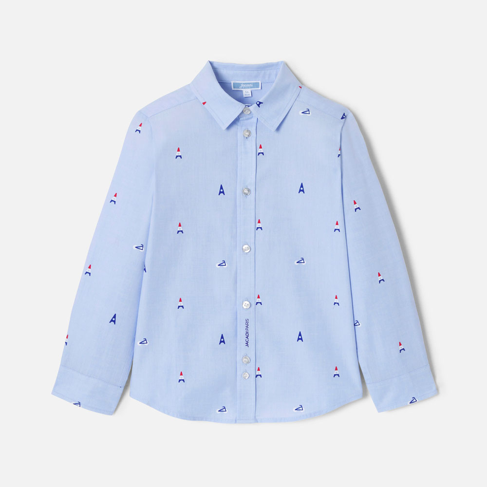 Chemise enfant garçon motifs parisiens