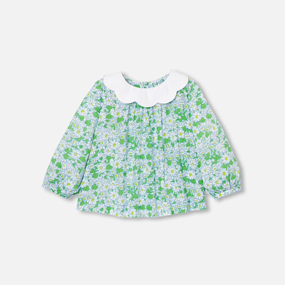 Blouse bébé fille en Tissu Liberty