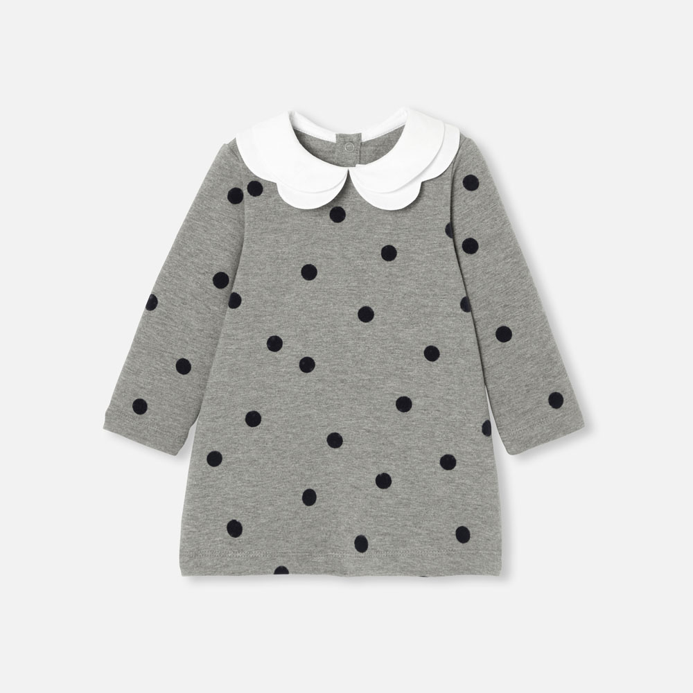 Robe bébé fille en molleton