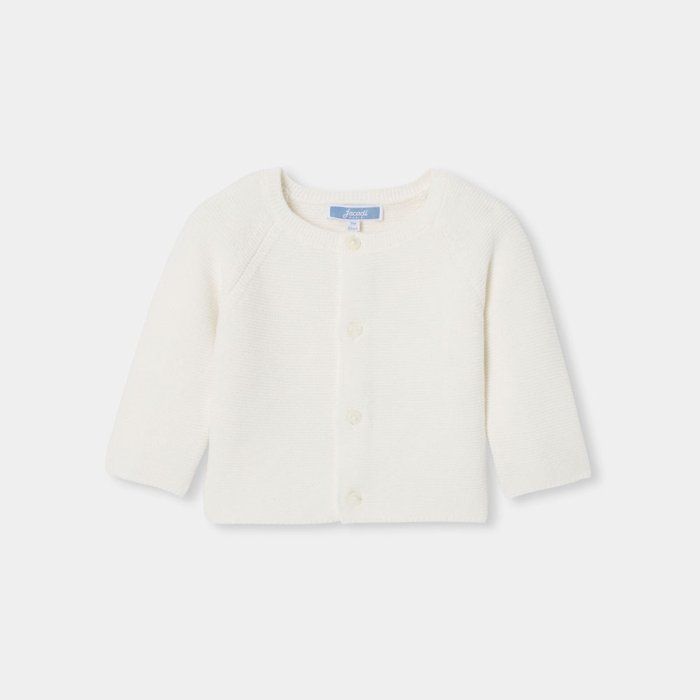 Cardigan bébé en laine et coton