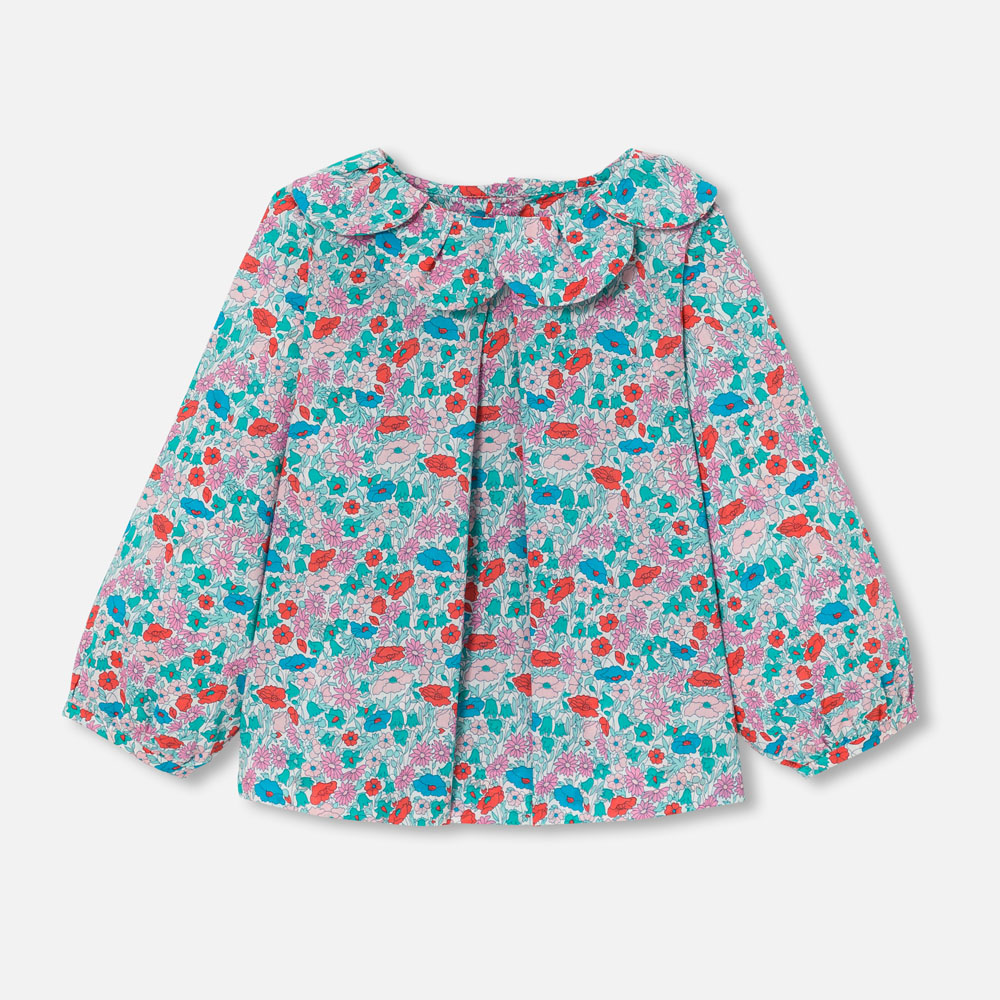 Blouse bébé fille en Tissu Liberty