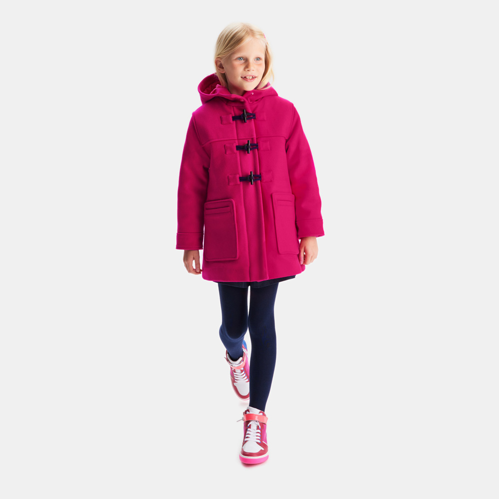 Duffle-coat enfant fille en laine