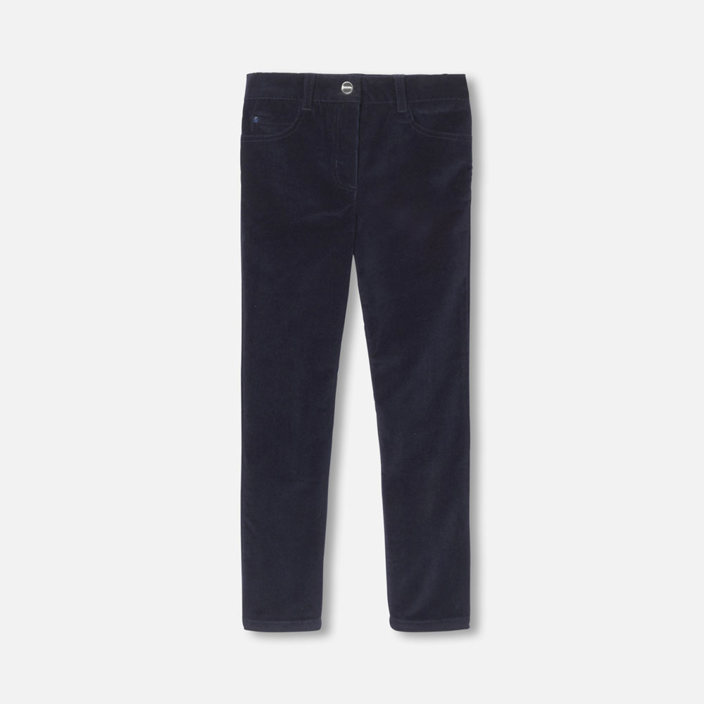 Pantalon slim en velours enfant fille