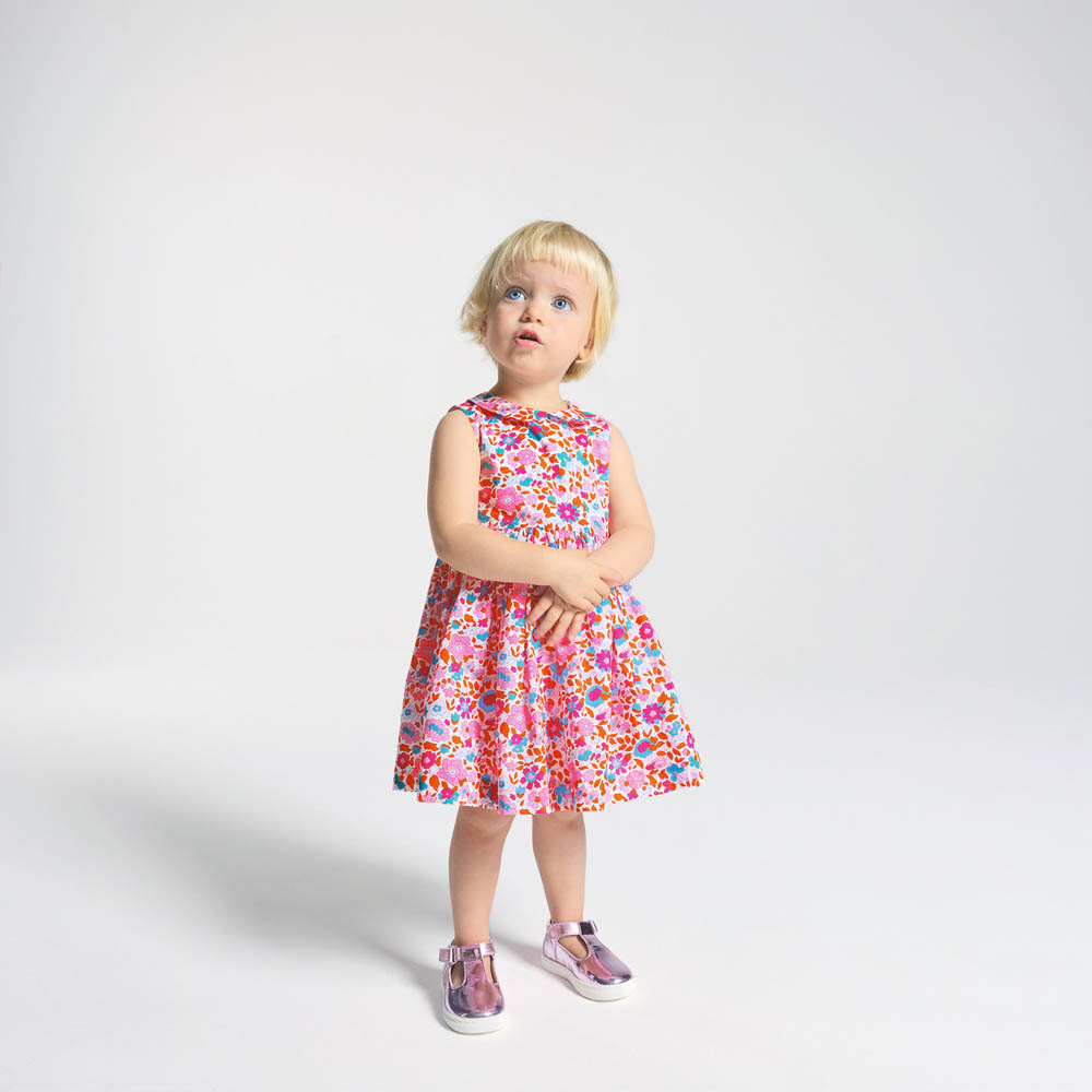 Robe bébé fille en tissu Liberty