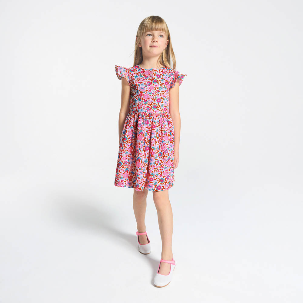 Robe enfant fille en tissu Liberty