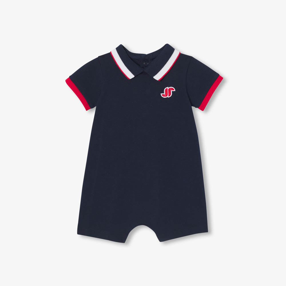 Combinaison bébé garçon esprit polo