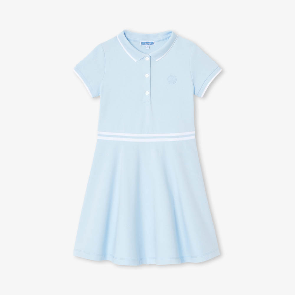 Robe enfant fille en piqué de coton