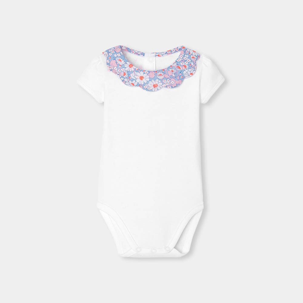 Body bébé fille à col en tissu Liberty