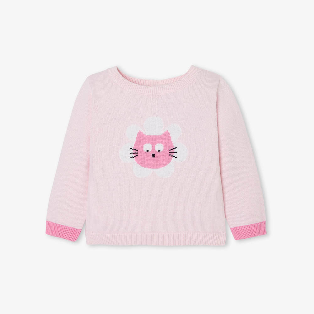 Pull bébé fille Intarsia