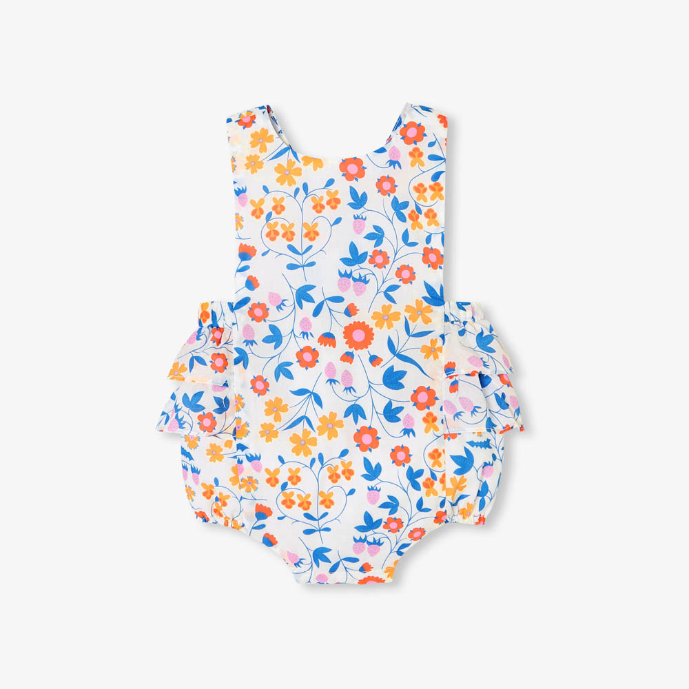 Barboteuse bébé fille en tissu Liberty Barboteuse bébé fille en tissu Liberty