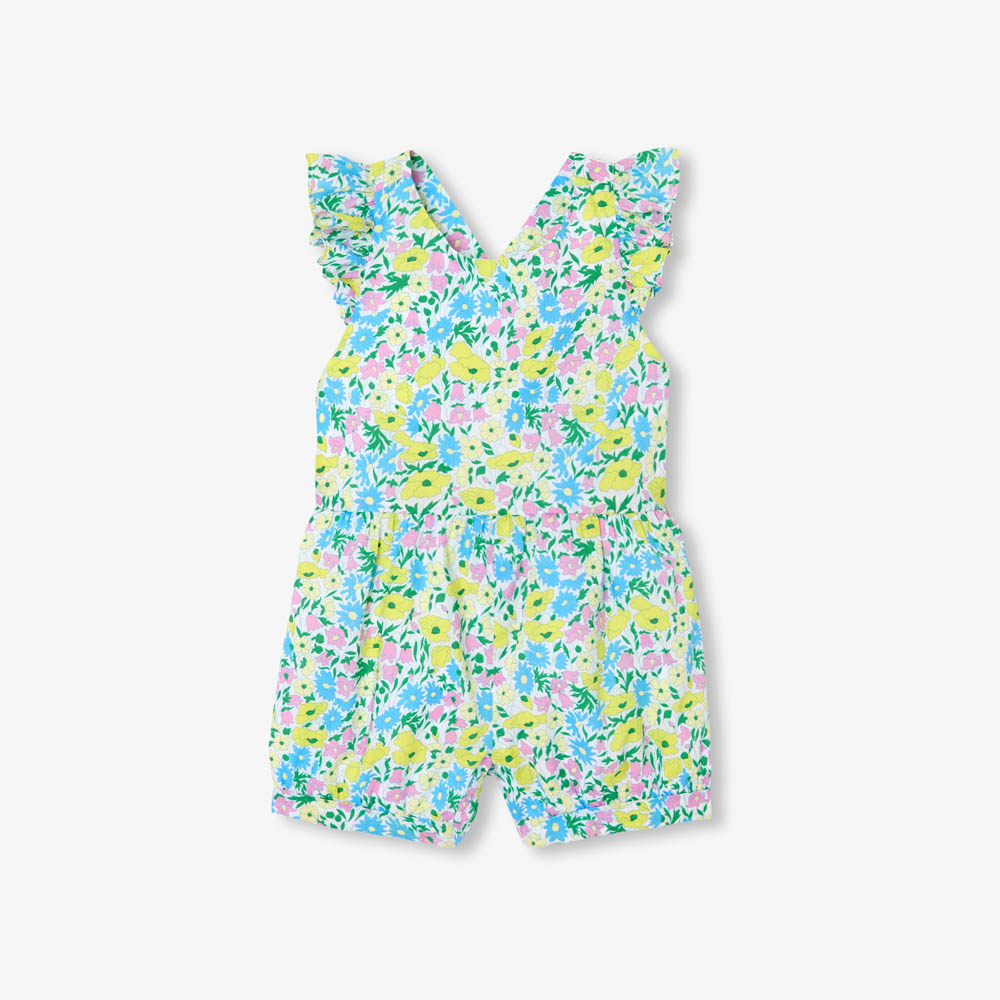 Combishort bébé fille en tissu Liberty Combishort bébé fille en tissu Liberty