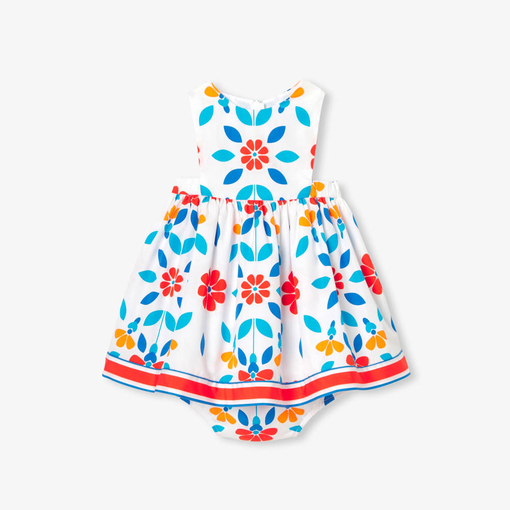 Robe bébé fille en popeline