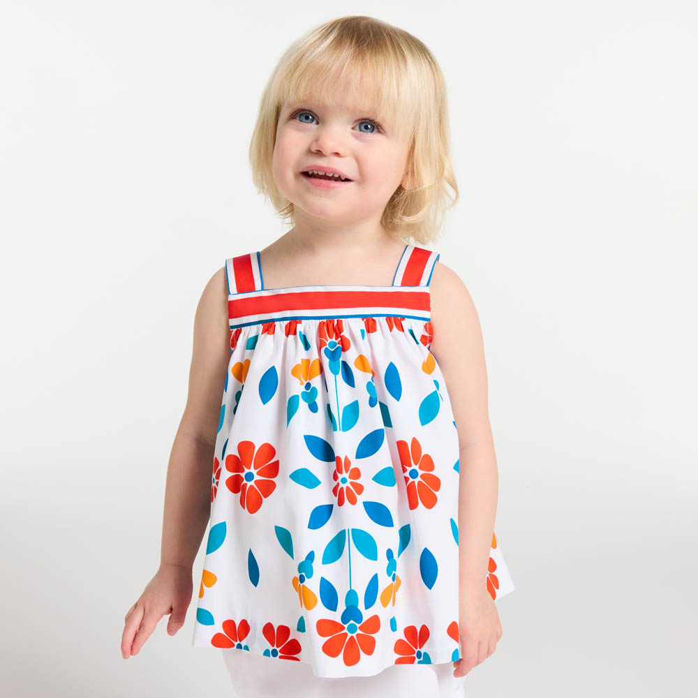 Blouse bébé fille en popeline Blouse bébé fille en popeline