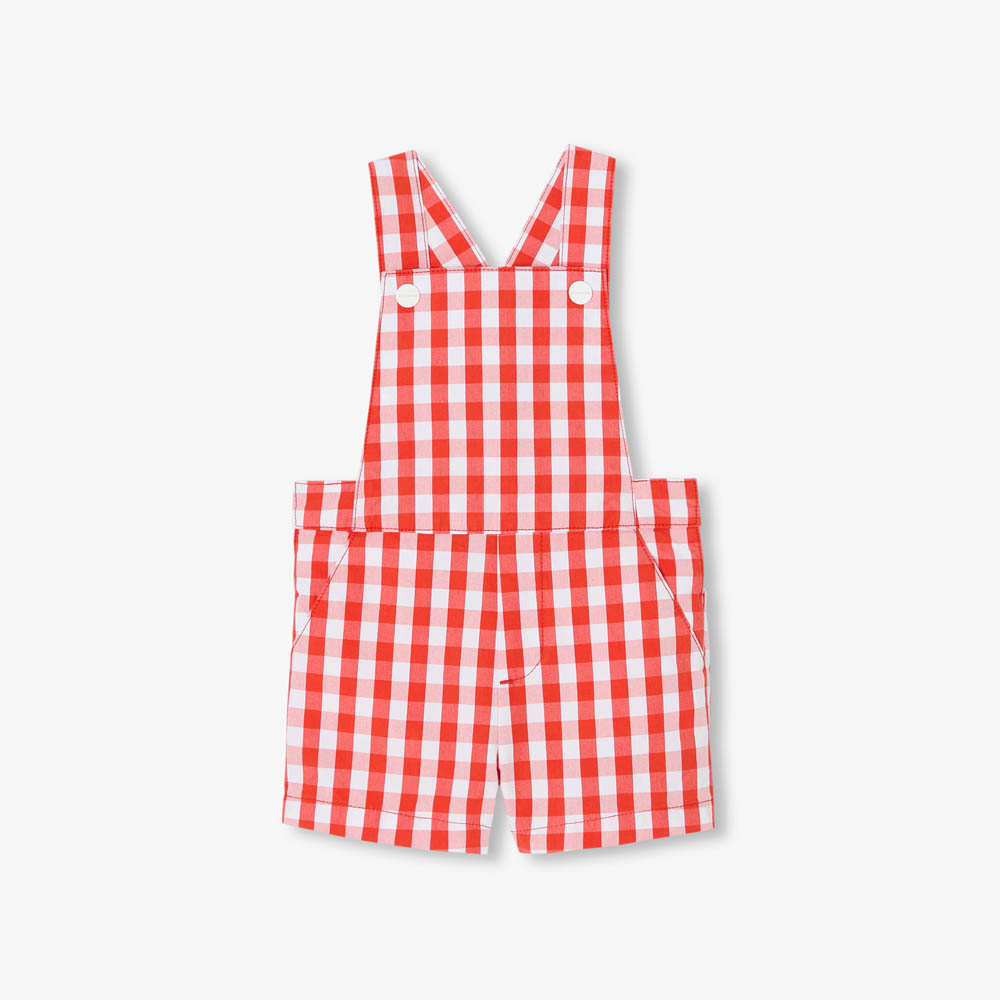 Salopette short bébé garçon en vichy Salopette short bébé garçon en vichy