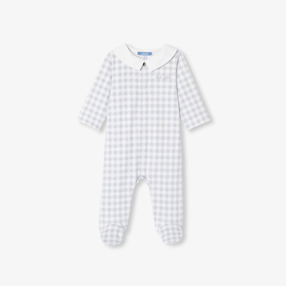 Pyjama bébé imprimé vichy