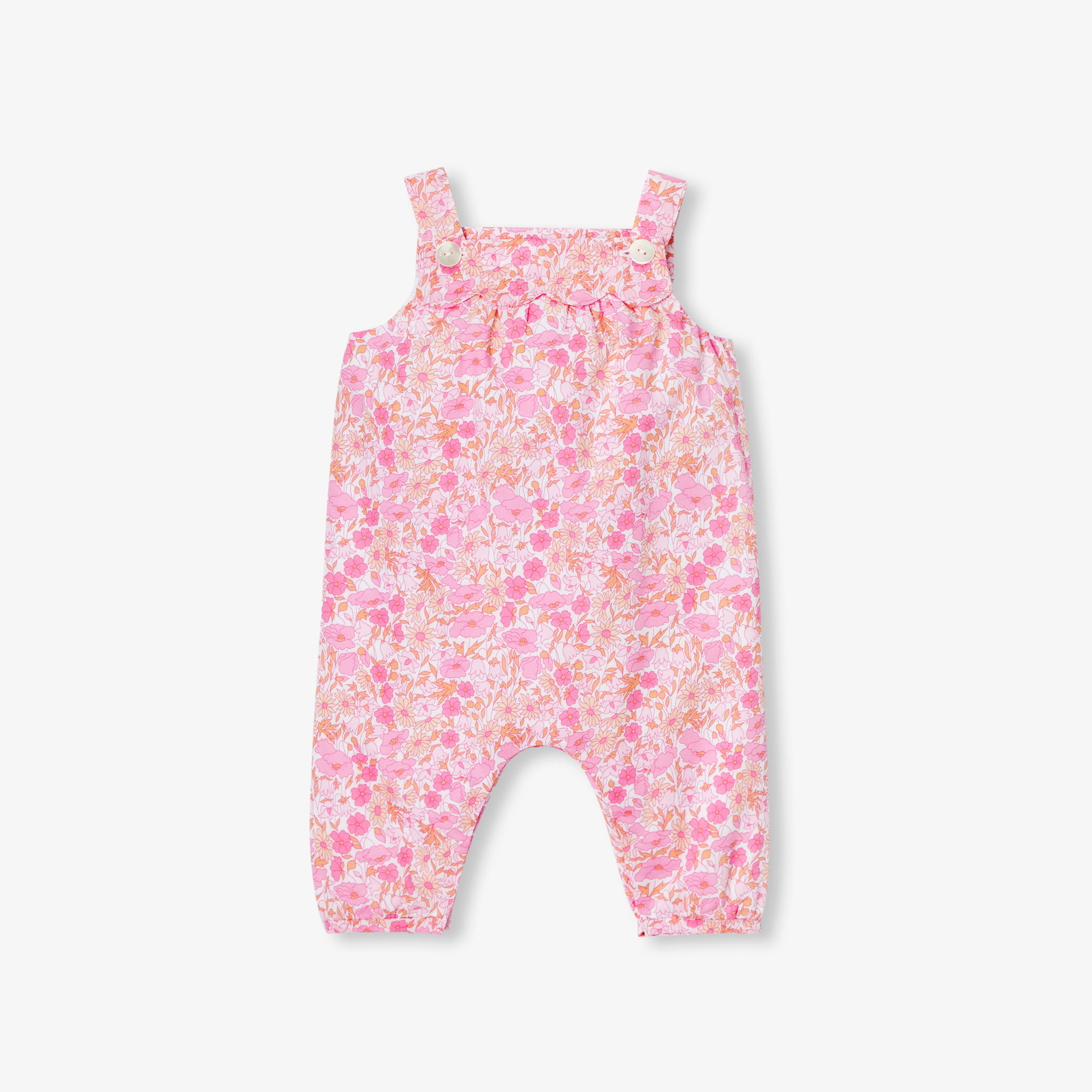 Salopette bébé fille en tissu Liberty Salopette bébé fille en tissu Liberty