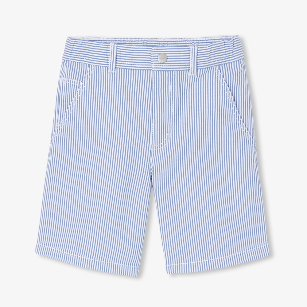 Bermuda enfant garçon en twill rayé Bermuda enfant garçon en twill rayé
