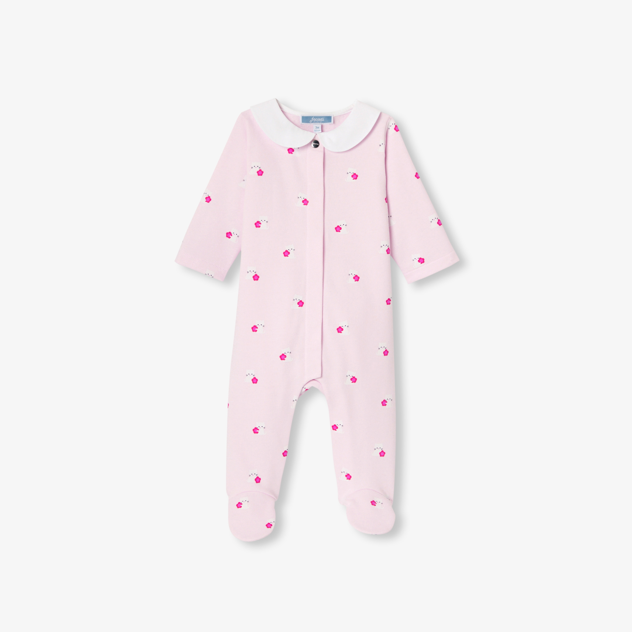 Pyjama bébé fille en molleton Pyjama bébé fille en molleton