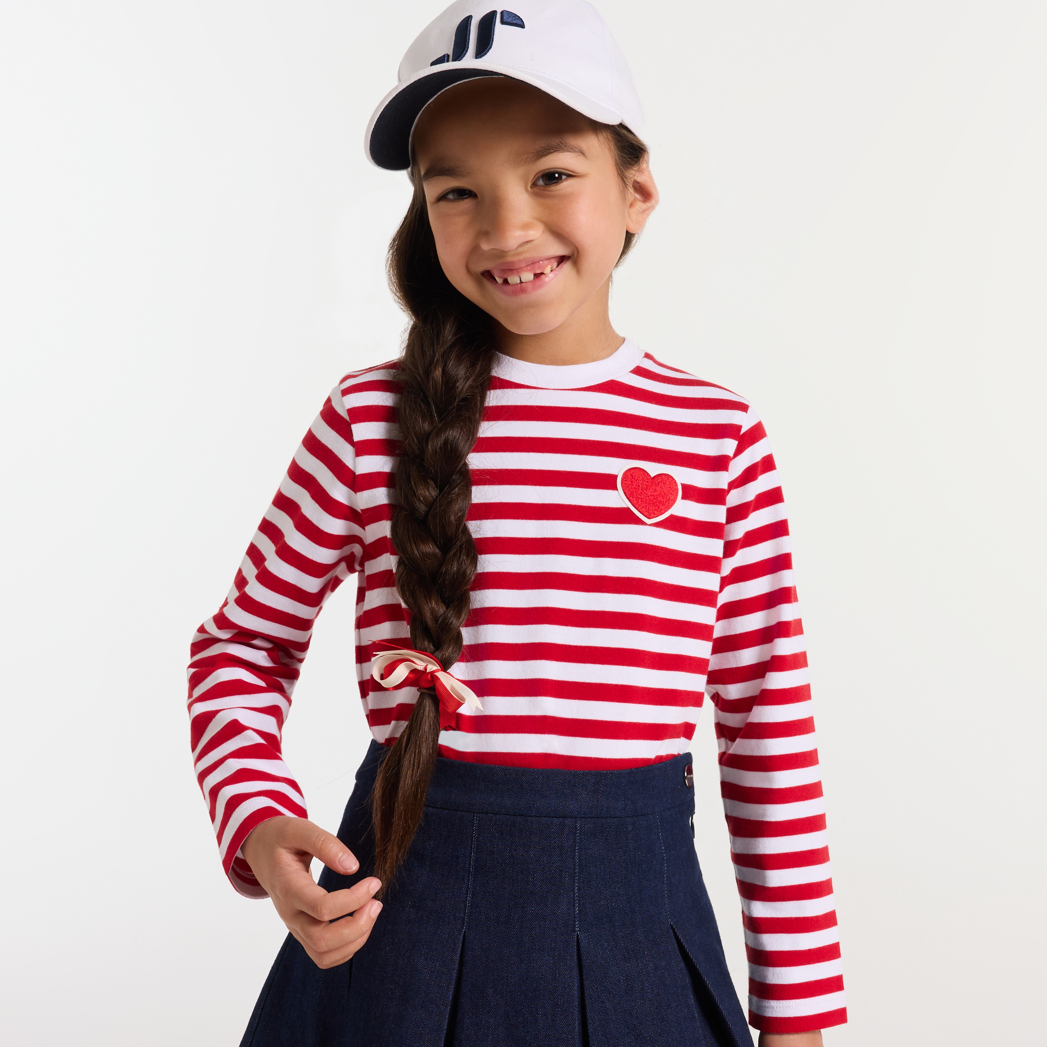 Marinière enfant fille en jersey Marinière enfant fille en jersey