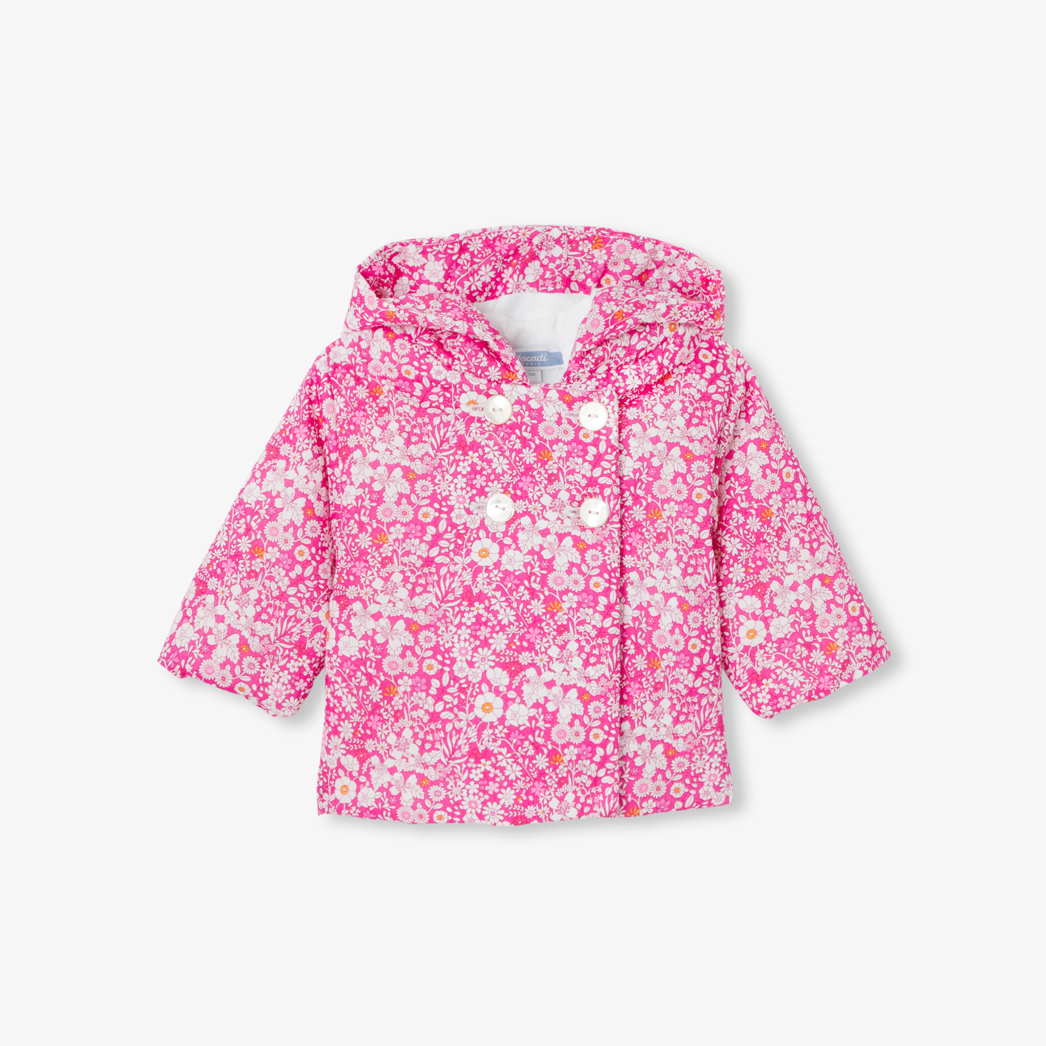 Burnous bébé fille en tissu Liberty Burnous bébé fille en tissu Liberty