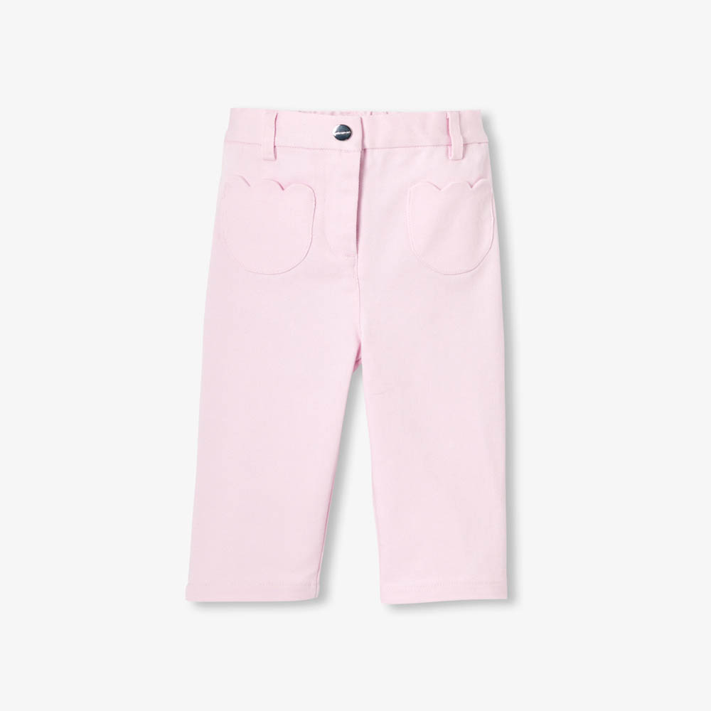 Pantalon bébé fille en sergé de coton