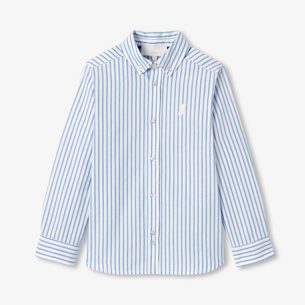 Chemise enfant en Oxford rayé