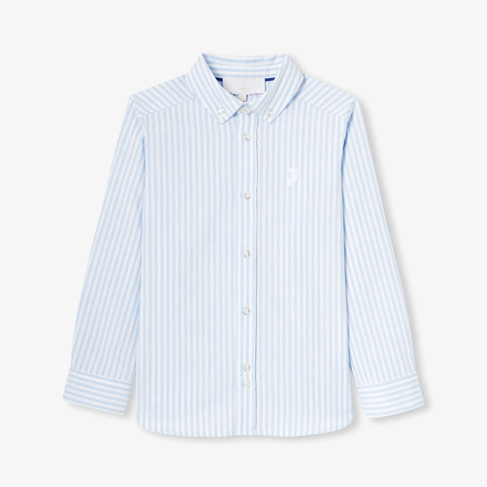 Chemise enfant en Oxford rayé