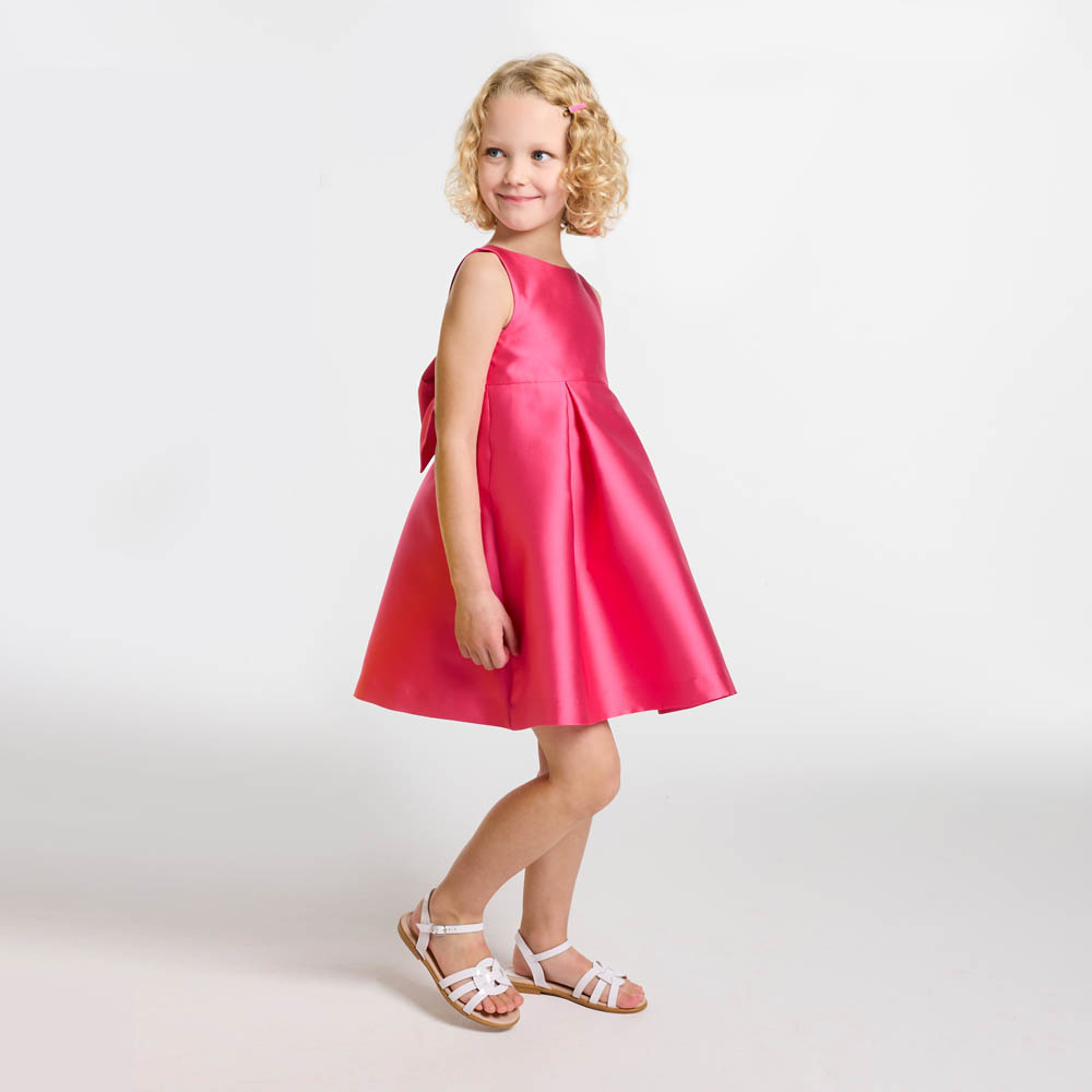 Robe de cérémonie enfant fille en satin Mikado