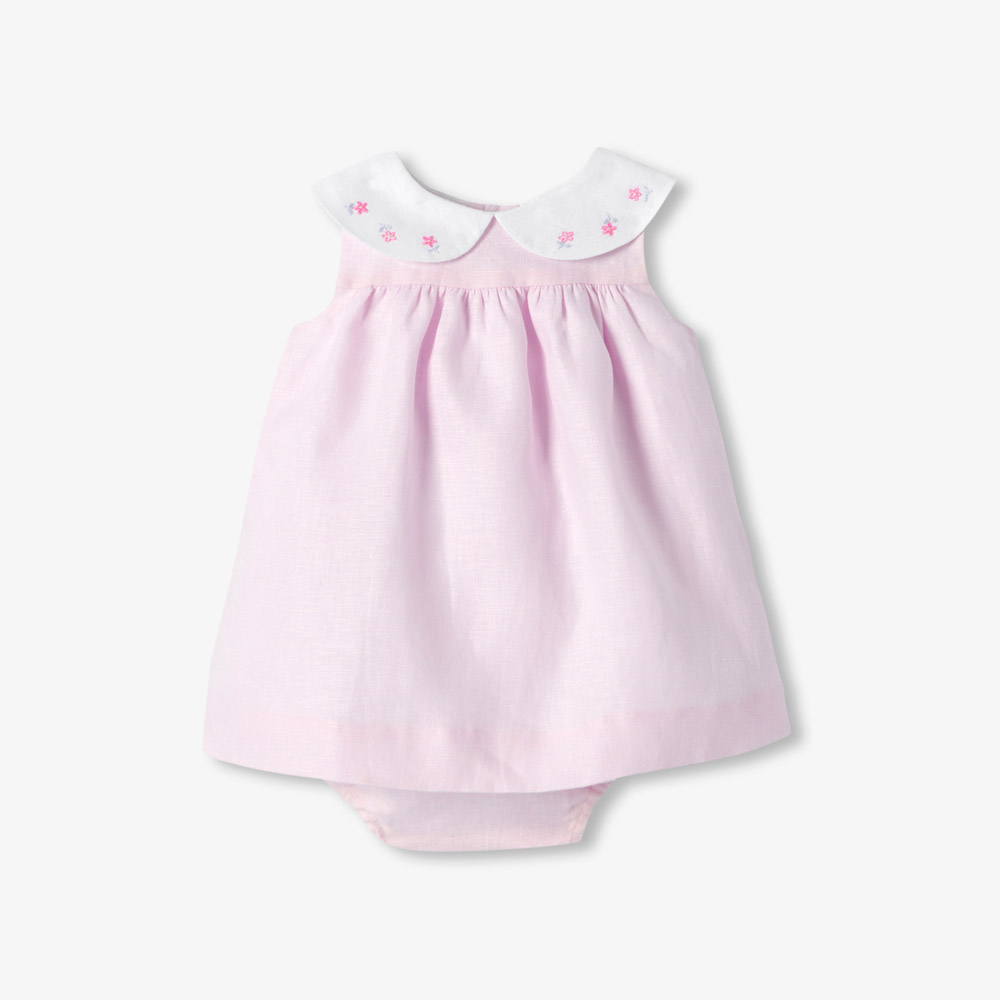 Robe bébé fille en lin