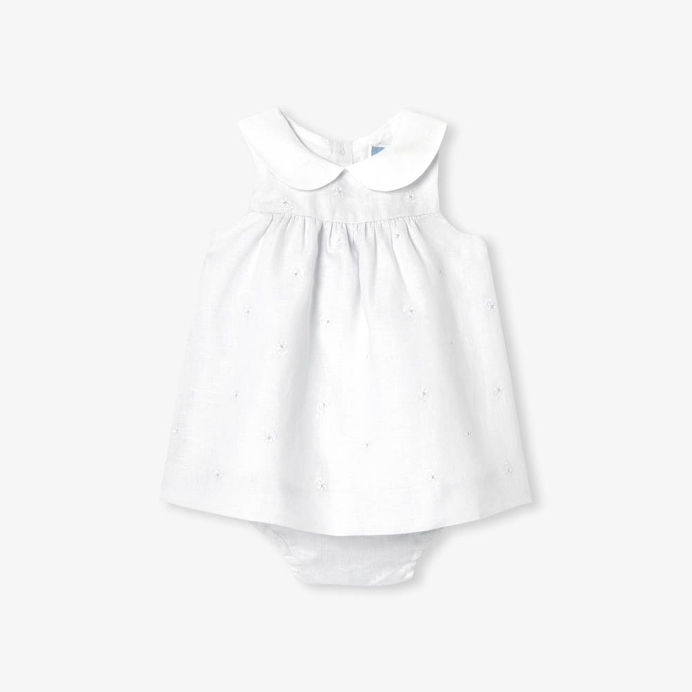 Robe bébé fille en lin