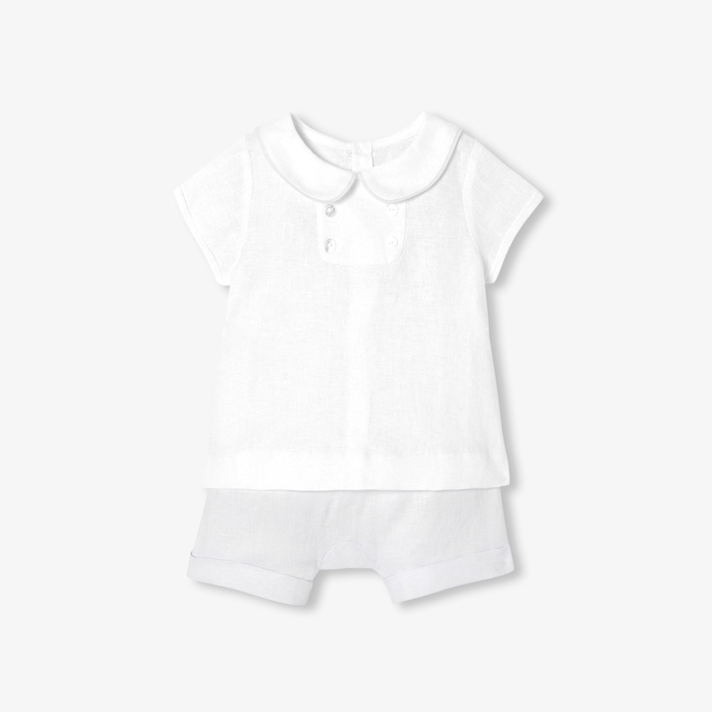 Ensemble bébé garçon en lin