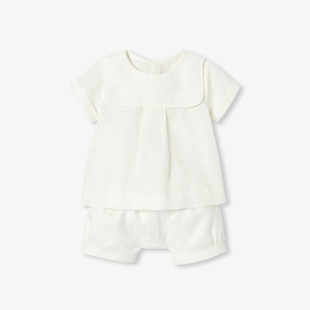 Ensemble bébé garçon en lin
