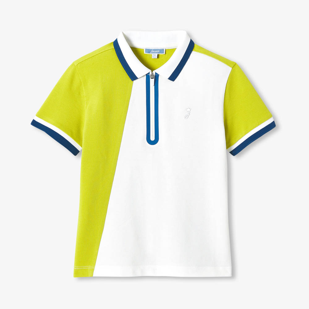 Polo enfant garçon en piqué de coton