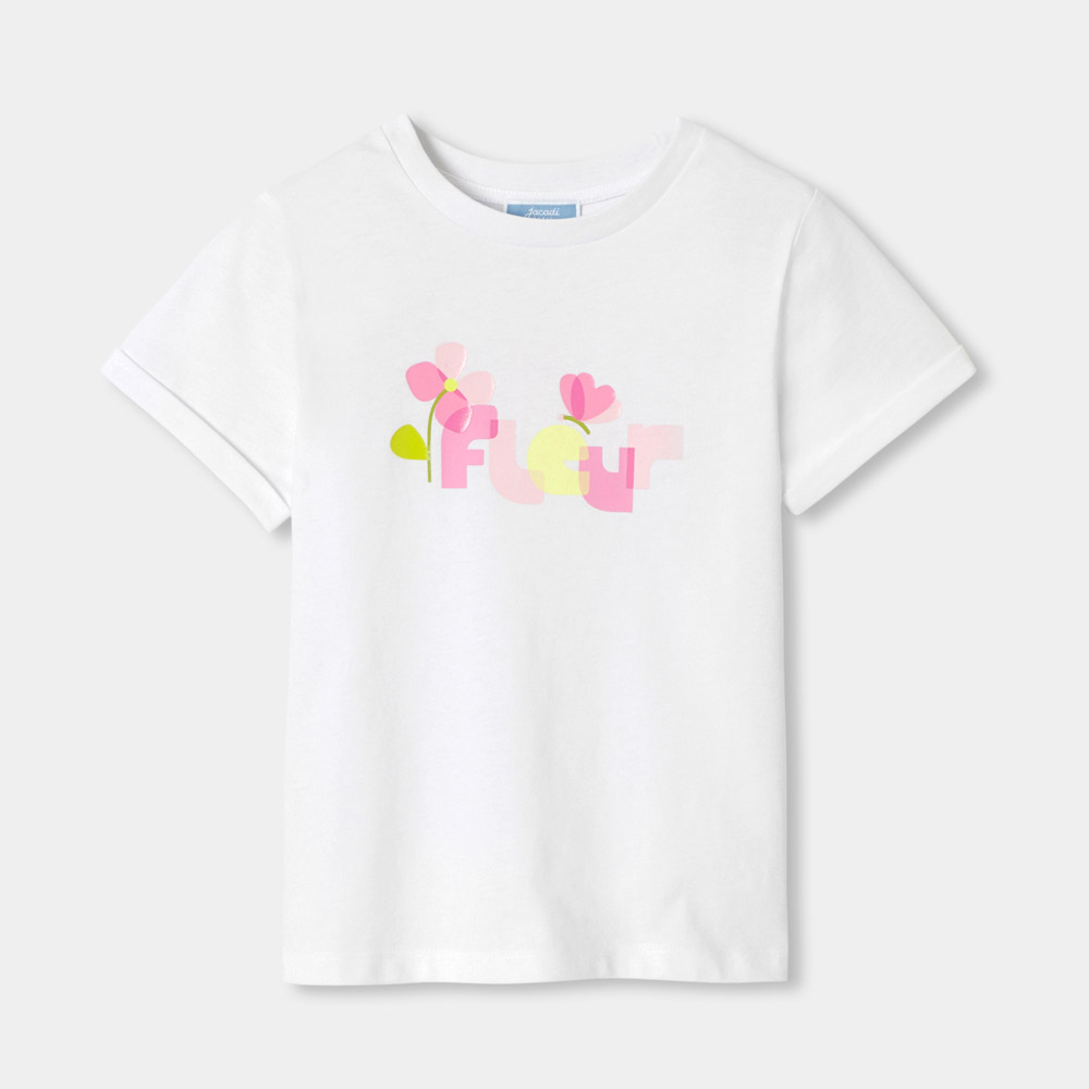T-shirt enfant fille en jersey de coton T-shirt enfant fille en jersey de coton