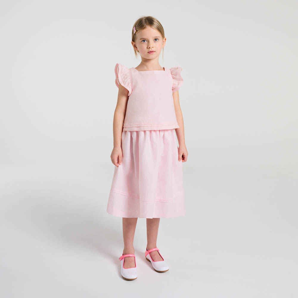 Jupe enfant fille en lin