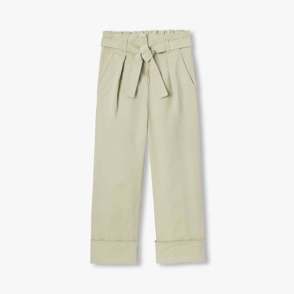 Pantalon enfant fille en twill léger