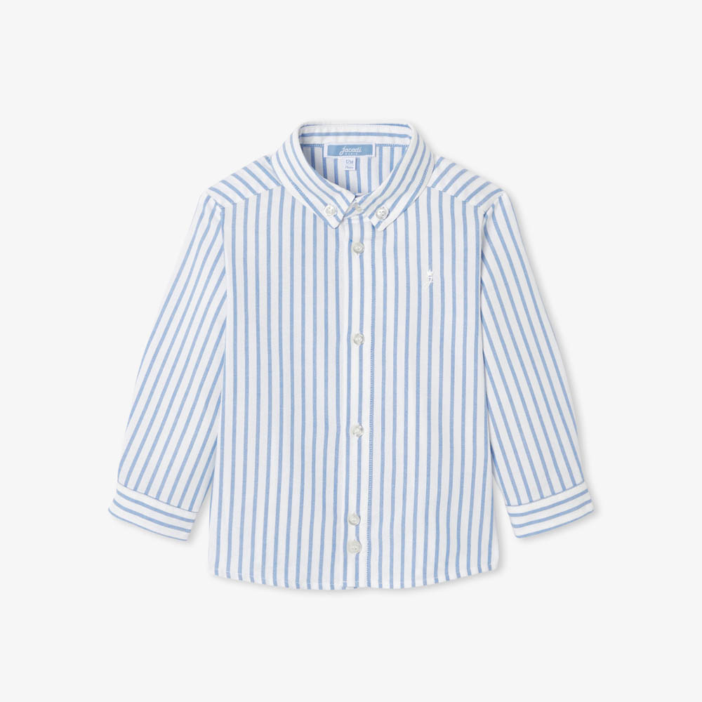 Chemise bébé garçon en oxford rayé