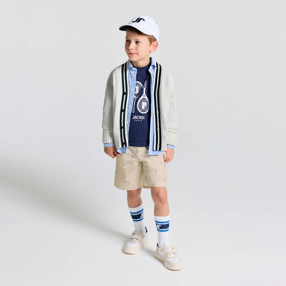 Bermuda enfant garçon en twill de coton